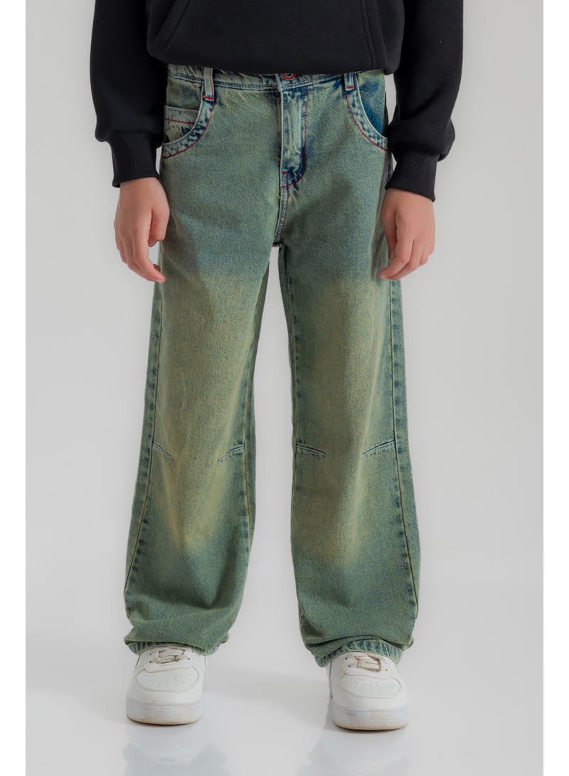 سي إن جينز وير كيدز بنطلون أولادي واسع فايف ستارز - Image 3